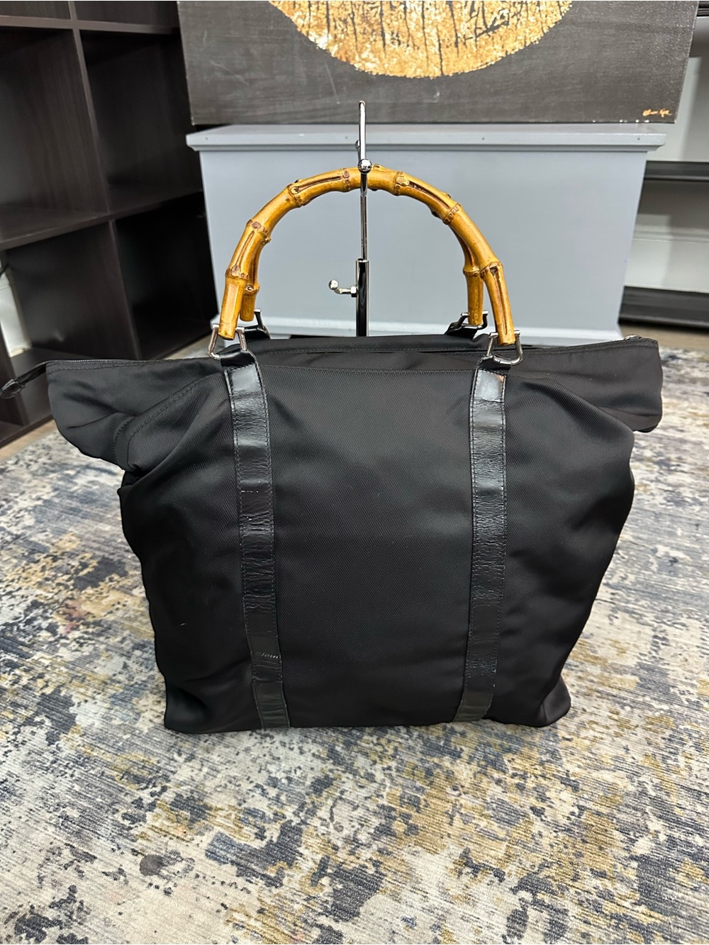 Gucci Tote Travel Bamboo Top Handle Bag - Picture 2 of 16